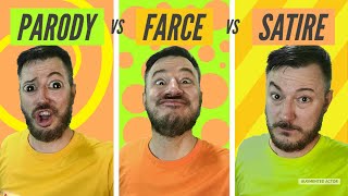 Parody vs Farce vs Satire  Whats the difference [upl. by Anauqcaj]