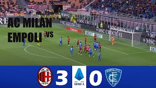 Milan vs Empoli 30  2024 Serie A  Match Highlights [upl. by Selry]