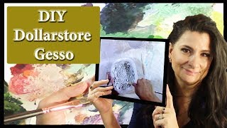 Diy Dollarstore Gesso [upl. by Kawasaki716]