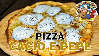 Pizza Cacio e Pepe  Wood Fired Pizza Oven Recipe [upl. by Suckram429]