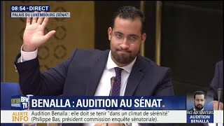 En intégralité laudition dAlexandre Benalla devant la commission denquête au Sénat [upl. by Arriet]