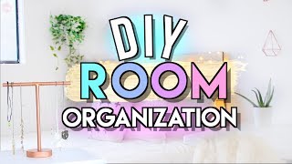 DIY Room Organization Makeover Storage Ideas  Tips Room Makeover Part 2  JENerationDIY [upl. by Ailekahs]