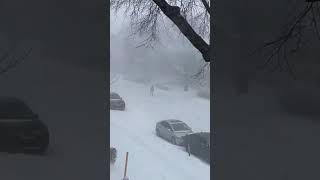 Current visuals from Montréal Québec Canada 🇨🇦 expecting up to 40cm of snow ❄️🌨️🥶 [upl. by Atkins]