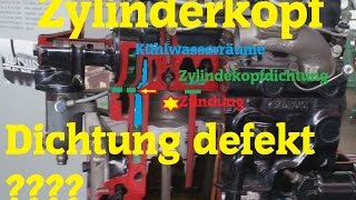 Zylinderkopfdichtung Defekt Head Gasket blown prüfen [upl. by Recor]