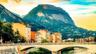 A Walk Around the Beautiful City of Grenoble France [upl. by Ajed]