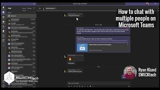 How to chat with multiple people using Microsoft Teams [upl. by Arutak]