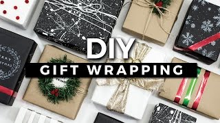 DIY Gift Wrapping Ideas 10 Creative Ways to Wrap a Present  GIVEAWAY [upl. by Amando215]