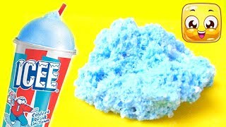 Icee Slime without Fake Snow Crunchy Slime Videos Recipe Tutorial How To Make Slime [upl. by Kutzenco]