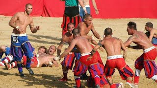 Calcio Storico Fiorentino ROSSI vs AZZURRI Florence Tuscany Italy Europe [upl. by Lil]