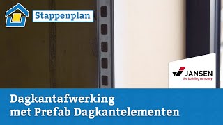 How to Dagkant afwerken met prefab dagkantelementen [upl. by Tatianas]