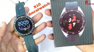 X10 Smart Watch Android amp iOS Compatible Unboxing amp Review [upl. by Alleirbag]