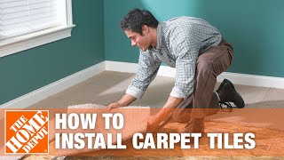 How to Install Carpet Tiles  The Home Depot [upl. by Chauncey29]