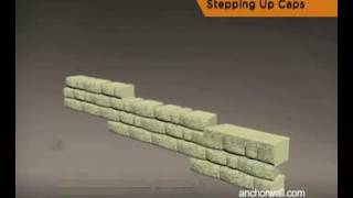 How to Finish a Step Down Retaining Wall [upl. by Bram]