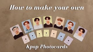 How to make DIY kpop photocards Back to back  Philippines [upl. by Elsilrac]