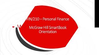 FIN210 SmartBook Orientation Video [upl. by Yznyl680]