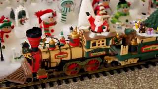 The New Bright Holiday Express train set  Christmas 2017 [upl. by Ninnetta845]