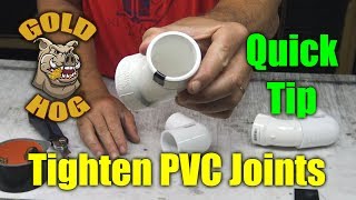 Tighten PVC Joints without Glue [upl. by Della733]