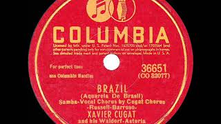 1943 HITS ARCHIVE Brazil  Xavier Cugat [upl. by Gwennie]