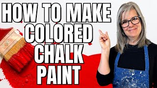 DIY Colored Chalk Paint Recipe  Easy and Affordable  Beginners Guide [upl. by Laine]