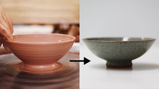 How to Make a Stoneware Pottery Bowl from Beginning to End — Narrated Version [upl. by Hanauq]