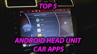 Top 5 apps to get for any Android Car Head Unit [upl. by Otrebide]