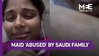 Maid ‘abused’ by Saudi family [upl. by Aleak]