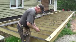 DIY Deck Part 9  Fastening Deck Boards [upl. by Lanita]