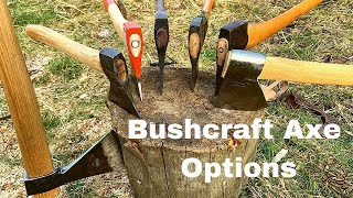 Bushcraft Axe Some Options Gransfors Bruks Kharkiv Stihl Basque Husqvarna Rinaldi RobinWood [upl. by Gurney379]