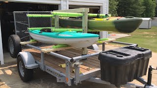 Removable Kayak Rack for a Utility Trailer [upl. by Colp]