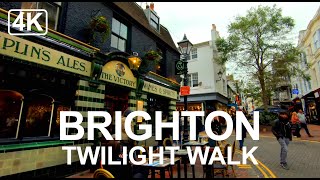 Brighton UK  Town amp Seafront Night Walking Tour  Best Places to Visit in the UK [upl. by Ayekram845]