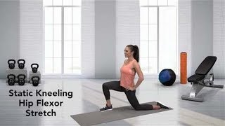 How to do a Static Kneeling Hip Flexor Stretch [upl. by Nnairol]