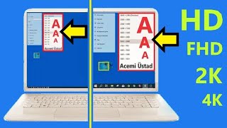 Bilgisayar Ekran küçültme Çözünürlük Windows 10 ayarları [upl. by Piscatelli]