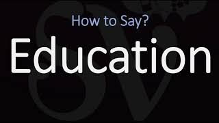 How to Pronounce Education CORRECTLY Meaning amp Pronunciation [upl. by Jarrid]