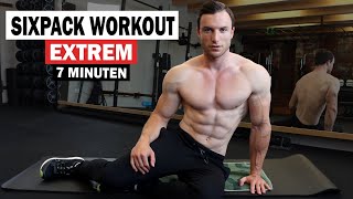 7 Minuten Sixpack Workout für Zuhause  Extrem Effektiv  Sascha Huber [upl. by Enniroc]