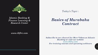 Introduction to Murabaha  Islamic Banking [upl. by Courtland]