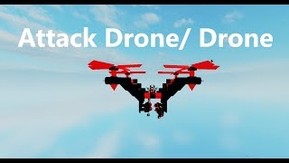 Roblox Plane crazy how to build attack dronenormal drone Tutorial [upl. by Eidroj272]