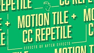 Motion Tile  CC Repetile  Effects of After Effects [upl. by Simpson]