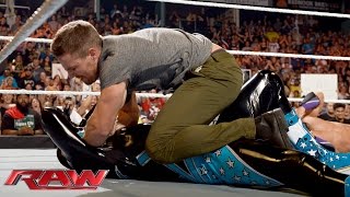 Neville vs King Barrett Raw Aug 10 2015 [upl. by Maryjo]