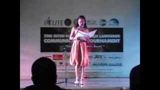 Elites Interpretative Reading Champion Mary Christine Libornio [upl. by Nerhe]