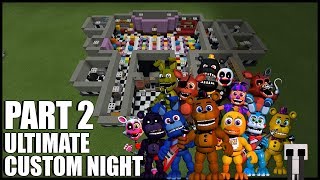 How To Build FNAF Ultimate Custom Night In Minecraft Part 2 [upl. by Mordy870]