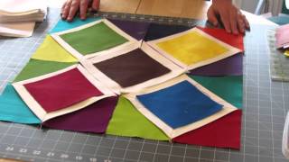 Cathedral Window Wallhanging Quilt Tutorial [upl. by Aneele989]