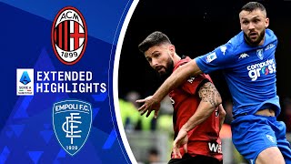 AC Milan vs Empoli Extended Highlights  Serie A  CBS Sports Golazo [upl. by Rosemary]