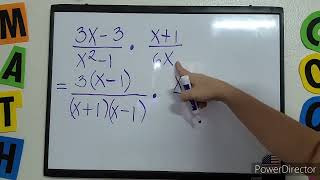 TAGALOG Multiplication amp Division of Rational Algebraic Expressions TeacherA MathinTagalog [upl. by Arutnev]