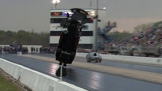 4000hp CORVETTE TAKES FLIGHT  Tulsa Raceway Park [upl. by Rebmac805]