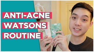 My Drugstore ANTIACNE Routine Watsons  Jan Angelo [upl. by Akkahs64]