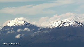 Volcanes Popocatepetl e Iztaccihuatl  Vista despegando del AICM CIUDAD DE MEXICO [upl. by Behnken]