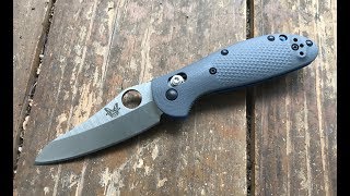 The Benchmade Mini Griptilian 5551 Pocketknife The Full Nick Shabazz Review [upl. by Eilyab]