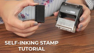 How to ReInk SelfInking Stamps [upl. by Onilecram981]