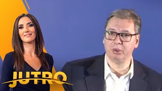 Obraćanje predsednika Aleksandra Vučića iz Brusa  JUTRO [upl. by Scotti370]