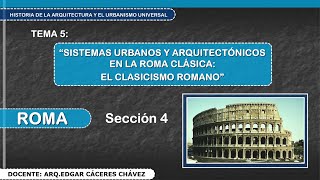 Tema 5 Sección 04 ROMA Urbanismo [upl. by Nyladnor]